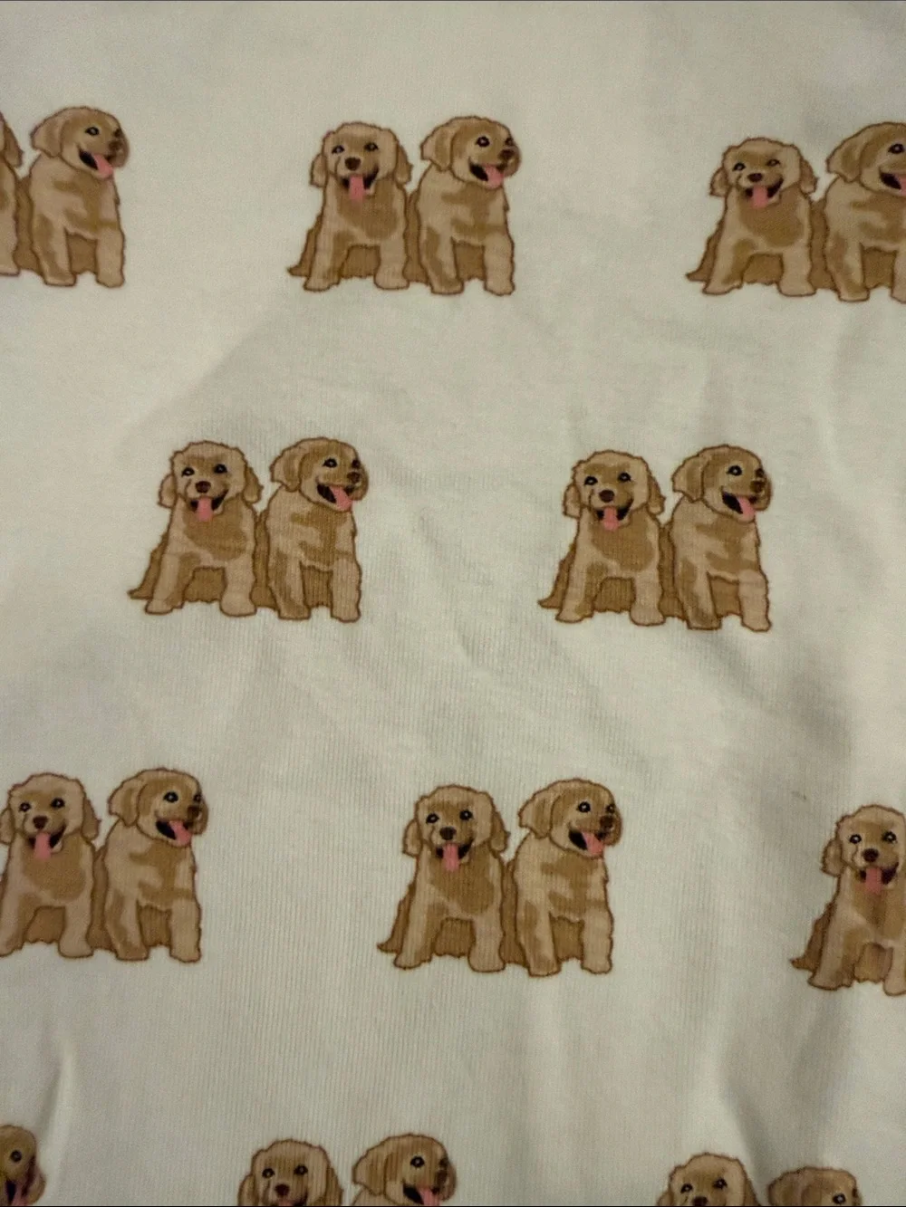 M+A Cream Puppy Print Kids Matching Set - Long Sleeve Bodysuit & Pants 🐶🐾 - Picture 7 of 7